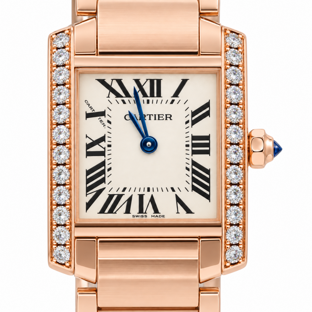 Cartier Tank Francaise 18K Rose Gold WE10456H-2793 Watch